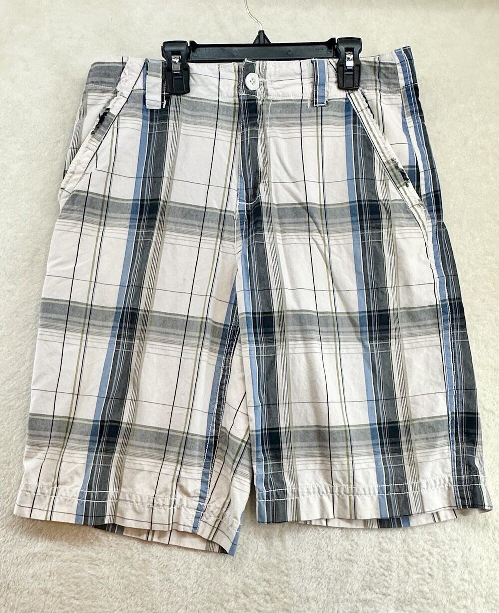 BKE Buckle Shorts Mens 30 Gray Athletic Amphibian Lightweight Stretch Hybrid